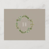 30周年結婚記念日のグリーン保存おめでとう グリーン 案内ポストカード (裏面)