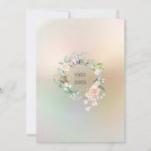 30周年結婚記念日のバラの花束のカード 招待状 (裏面)