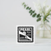 30周年結婚記念日のモノクロロマンチック エンクロージャーカード (スタンド正面)