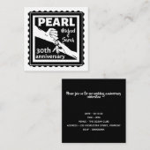 30周年結婚記念日のモノクロロマンチック エンクロージャーカード (正面/裏面)