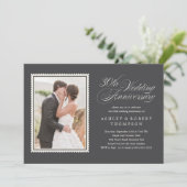 30周年結婚記念日の写真招待状 招待状 (スタンド正面)