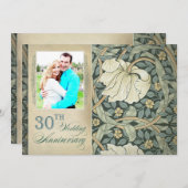 30周年結婚記念日の写真招待状 招待状 (正面/裏面)