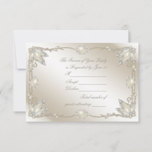 30周年結婚記念日の出欠確認 出欠カード (裏面)