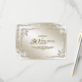 30周年結婚記念日の出欠確認 出欠カード