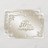 30周年結婚記念日の出欠確認 招待状 (正面/裏面)