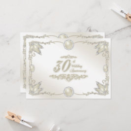 30周年結婚記念日の招待状 招待状