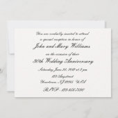 30周年結婚記念日の招待状 招待状 (裏面)