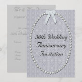 30周年結婚記念日の招待状 招待状 (正面/裏面)