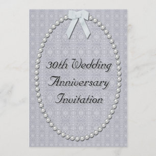 30周年結婚記念日の招待状 招待状