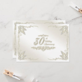 30周年結婚記念日の招待状 招待状