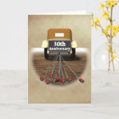 30周年結婚記念日の贈り物 カード (黄色い花)