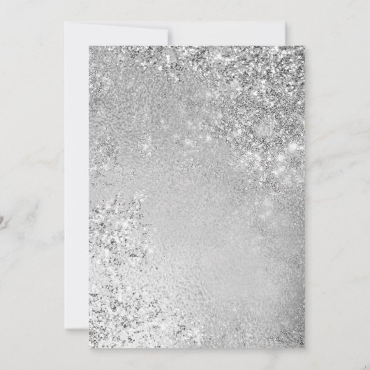 30周年結婚記念日の銀 招待状 (裏面)