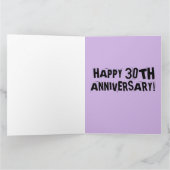 30周年結婚記念日グリーティング大きいカード カード (内部)