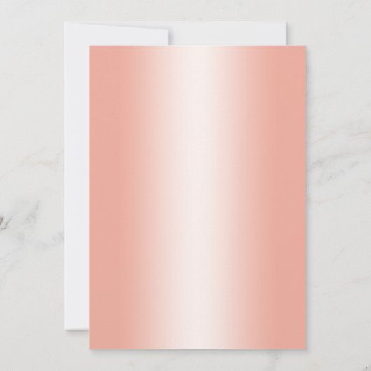 30周年結婚記念日パーティー - コーラル 招待状 (裏面)