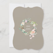 30周年結婚記念日パールローズの花束 招待状 (裏面)