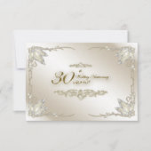 30周年結婚記念日出欠確認 出欠カード (正面)