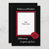 30周年結婚記念日招待状の写真 招待状 (正面/裏面)