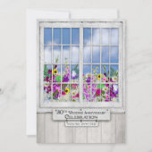 30周年結婚記念日招待状 ラスティックな窓, 招待状 (正面)