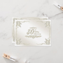 30周年結婚記念日招待状 招待状