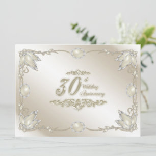 30周年結婚記念日招待状 招待状