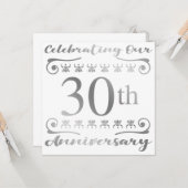 30周年結婚記念日 カード (正面/裏面インサイチュ)
