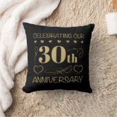30周年結婚記念日 クッション (ブランケット)