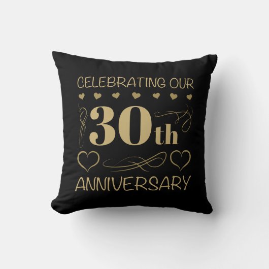 30周年結婚記念日 クッション (正面)