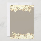 30周年結婚記念日 ラスティック ローズ 招待状 (裏面)