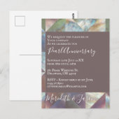 30周年結婚記念日 現代のパール 招待状 (正面/裏面)