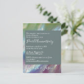 30周年結婚記念日 現代のパール 招待状 (スタンド正面)