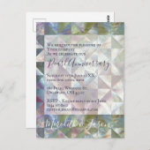 30周年結婚記念日 現代のパール 招待状 (正面/裏面)