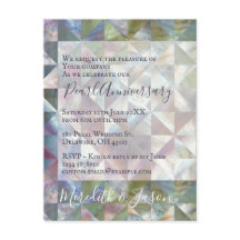 30周年結婚記念日 現代のパール 招待状