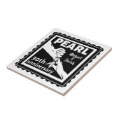 30周年結婚黒白ロマンチック タイル (側面)