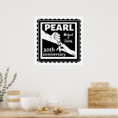 30周年結婚黒白ロマンチック ポスター (キッチン)