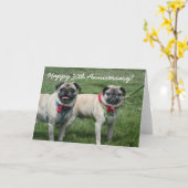 30周年記念おめでとうグリーティングカード カード (黄色い花)