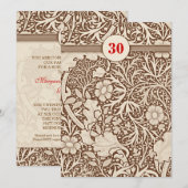 30周年記念の招待状です 招待状 (正面/裏面)