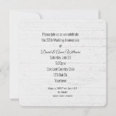 30周年記念の木製リース 招待状 (裏面)