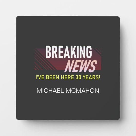 30周年記念イーゼル付き卓上プレート フォトプラーク (正面)