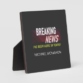 30周年記念イーゼル付き卓上プレート フォトプラーク (正面)