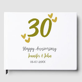 30周年記念ゴールデングレ結婚ーの夫婦 ゲストブック