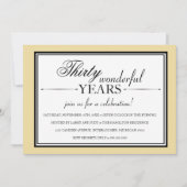 30周年記念パーティの招待状 招待状 (正面)
