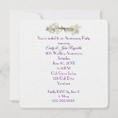 30周年記念パーティーラベンダーリース 招待状 (裏面)