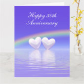 30周年記念パールハートトールビッグ カード (黄色い花)