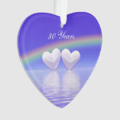 30周年記念パールハート オーナメント (正面)