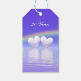 30周年記念パールハート ギフトタグ