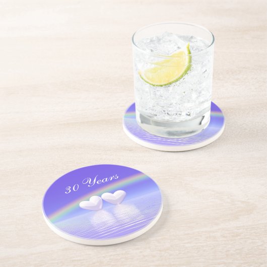30周年記念パールハート コースター (側面)