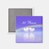 30周年記念パールハート マグネット (正面/裏面)