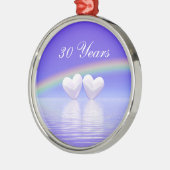 30周年記念パールハート メタルオーナメント (左)