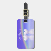 30周年記念パールハート ラゲッジタグ (正面縦)