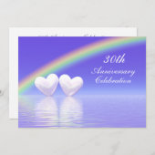 30周年記念パールハート 招待状 (正面/裏面)